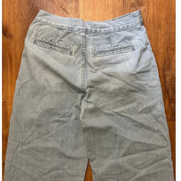 NWT Madewell The Petite Harlow Wide-Leg Denim Trouser in Noll Wash Size 24 - Picture 9 of 9